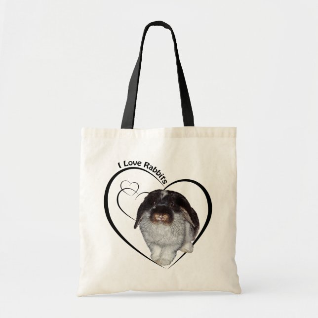 I Liebe Kaninchen Bag Tragetasche (Vorne)