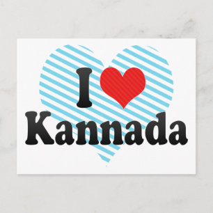 I Liebe Kannada Postkarte