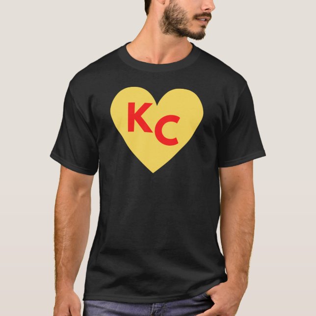 I Liebe Kansas City Heart KC T-Shirt (Vorderseite)