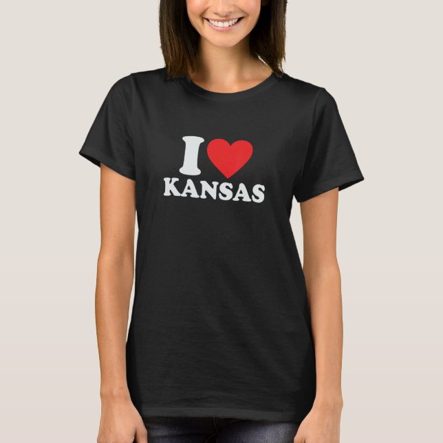 I Liebe Kansas T-Shirt (Vorderseite)