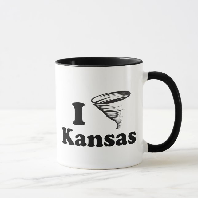 I Liebe-Kansas-Tasse Tasse (Rechts)
