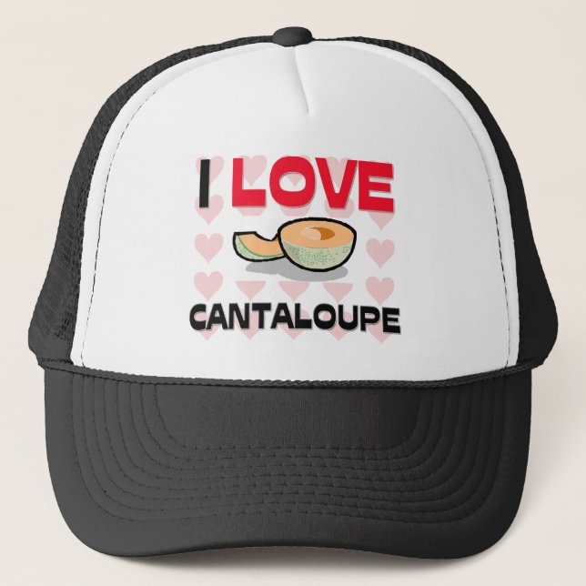 I Liebe-Kantalupe Truckerkappe (Vorderseite)