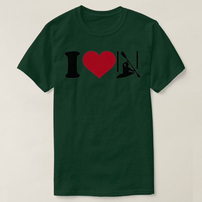 I Liebe Kanu Slalom 1 T-Shirt (Design vorne)