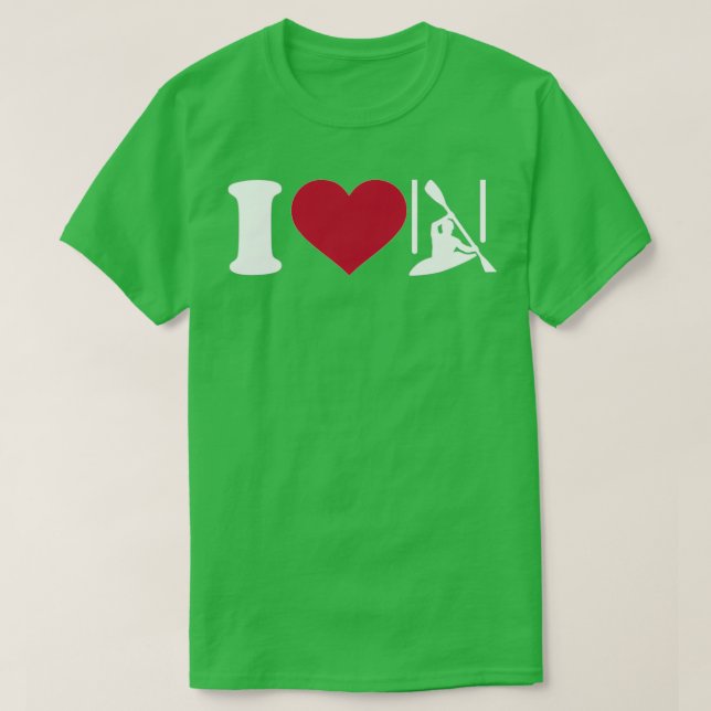 I Liebe Kanu Slalom 3 T-Shirt (Design vorne)