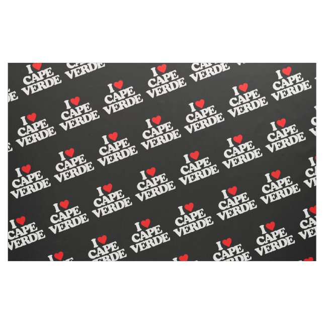I LIEBE KAP-VERDE STOFF (Fat Quarter (45,7 x 55,9 cm))
