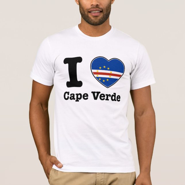 I Liebe Kap-Verde T-Shirt (Vorderseite)