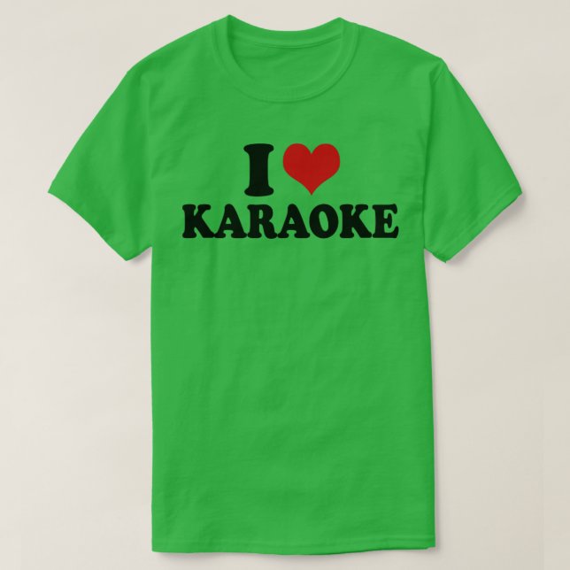 I Liebe Karaoke T-Shirt (Design vorne)