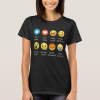 I Liebe-Karate Emoji Emoticon-Grafik-T-Shirt