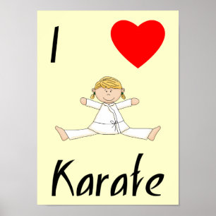I Liebe Karate Poster