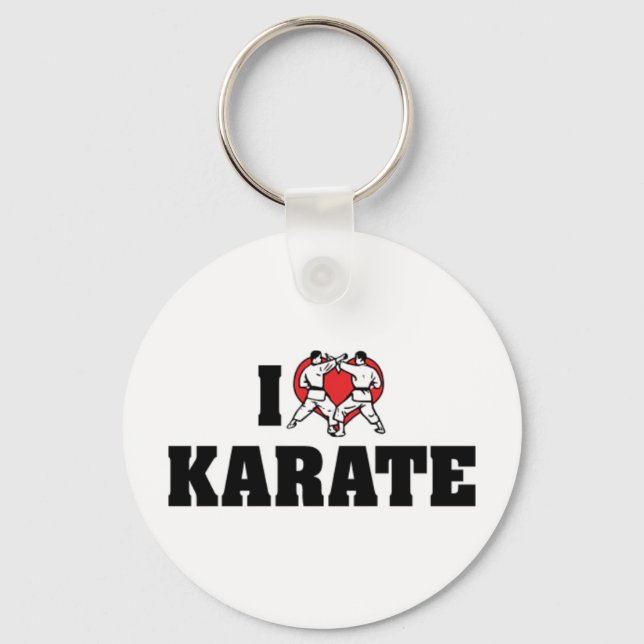 I Liebe Karate Schlüsselanhänger (Vorderseite)
