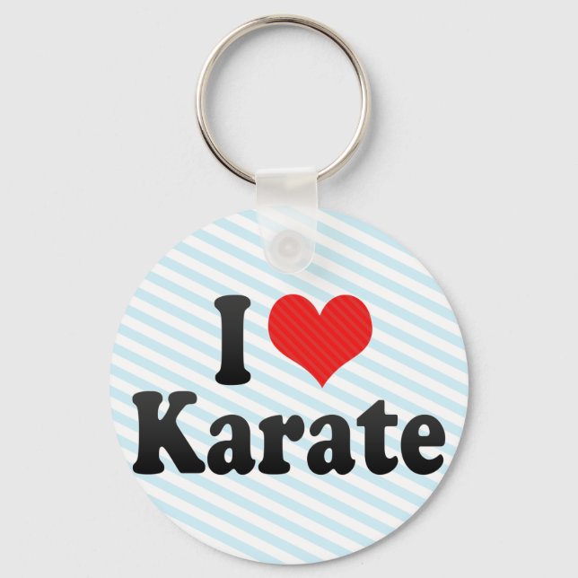 I Liebe Karate Schlüsselanhänger (Vorderseite)