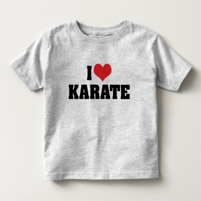 I Liebe Karate T - Shirt (Vorderseite)