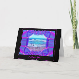 I Liebe kardieren Sie - Schloss des Liebe-Entwurfs Karte