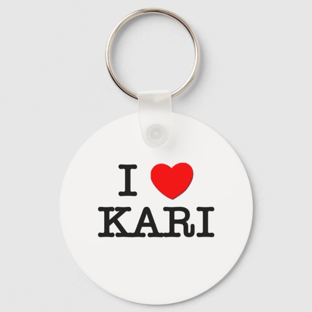 I Liebe Kari Schlüsselanhänger (Vorderseite)