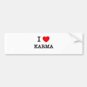I Liebe-Karma Autoaufkleber