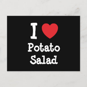 I Liebe Kartoffelsalat T - Shirt Postkarte