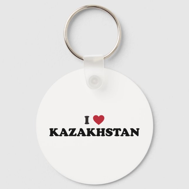 I Liebe Kasachstan Schlüsselanhänger (Vorderseite)