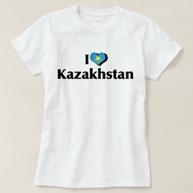 I Liebe Kasachstan T-Shirt (Design vorne)