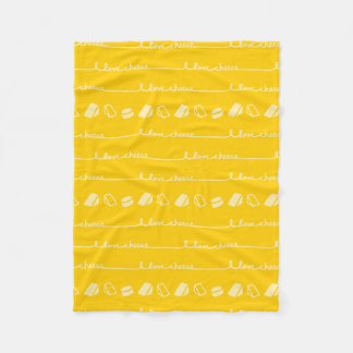 I Liebe Käse Blanket Fleecedecke