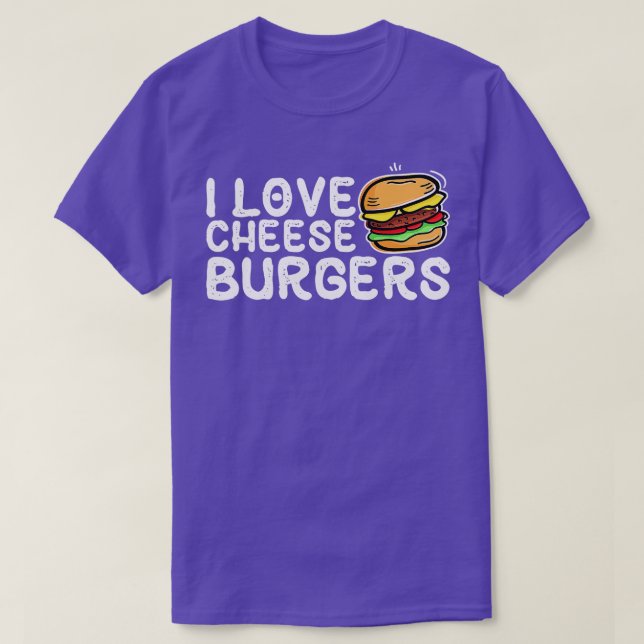 I Liebe Käse Burgers Hamburger Women and Cheesebu T-Shirt (Design vorne)