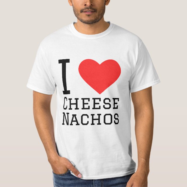 I Liebe Käse nachos T-Shirt (Vorderseite)
