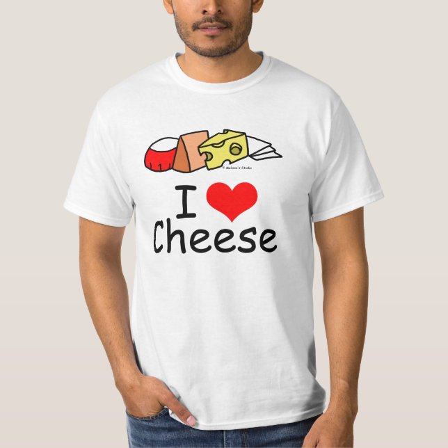 I Liebe-Käse T-Shirt (Vorderseite)