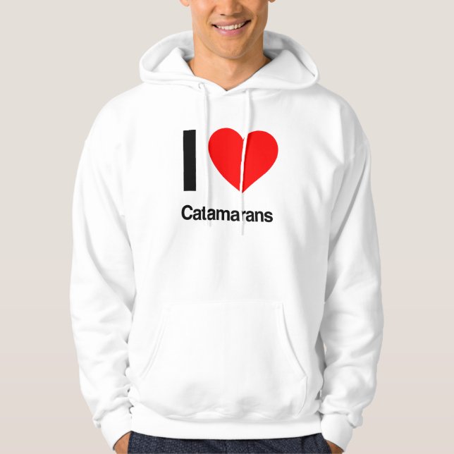 i Liebe Katamarans Hoodie (Vorderseite)