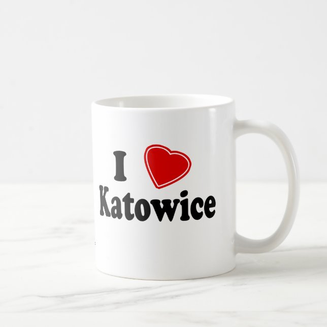 I Liebe Katowice Kaffeetasse (Rechts)