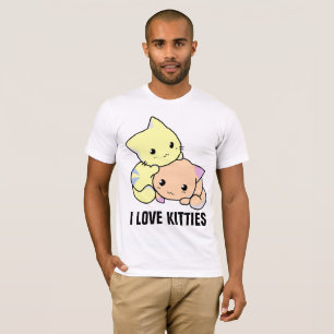 I LIEBE KÄTZCHEN CATS T - SHIRT