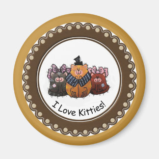 I Liebe Kätzchen Magnet