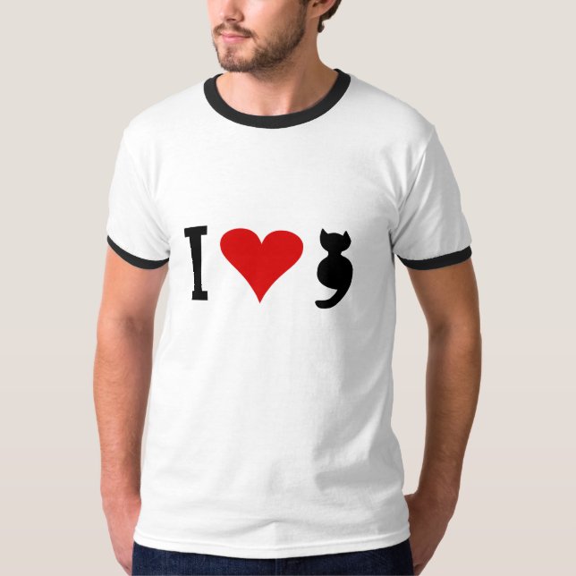 I Liebe-Katze T-Shirt (Vorderseite)