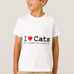 I Liebe-Katzen (aber ich könnte ein ganzes nicht T-Shirt