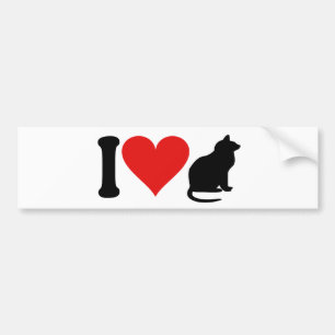 I Liebe-Katzen * Autoaufkleber