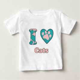 I Liebe Katzen Baby T-shirt