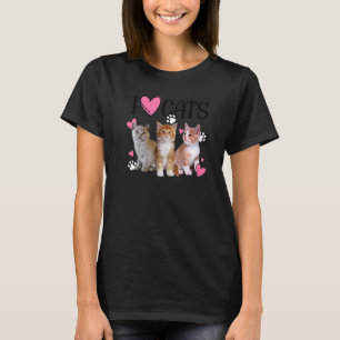 I Liebe Katzen Katze I Liebe Kätzchen T-Shirt