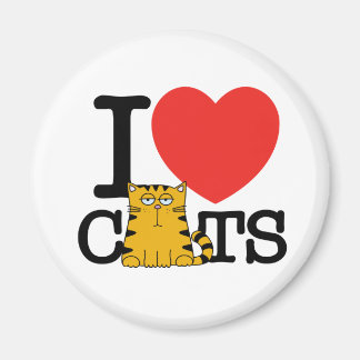 I Liebe Katzen Magnet