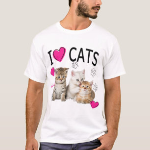I Liebe Katzen Shirt Katzenliebhaber T-Shirt I Lie