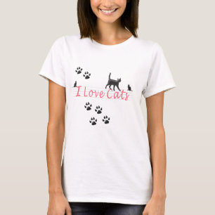 I Liebe Katzen T-Shirt