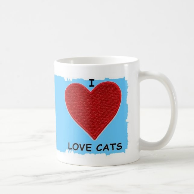 I LIEBE-KATZEN TASSE (Rechts)