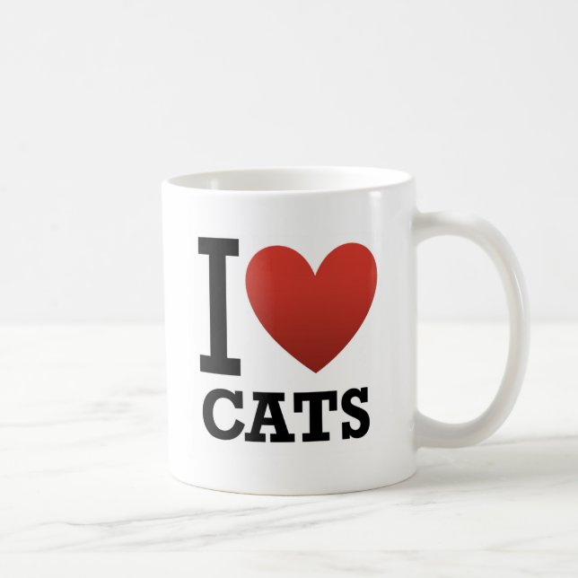 I Liebe-Katzen Tasse (Rechts)
