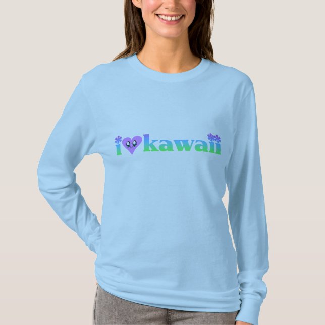 I Liebe Kawaii T-Shirt (Vorderseite)