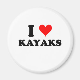 I Liebe Kayaks Magnet