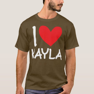 I Liebe Kayla Name Personalisiert Girl BESTE FREUN T-Shirt