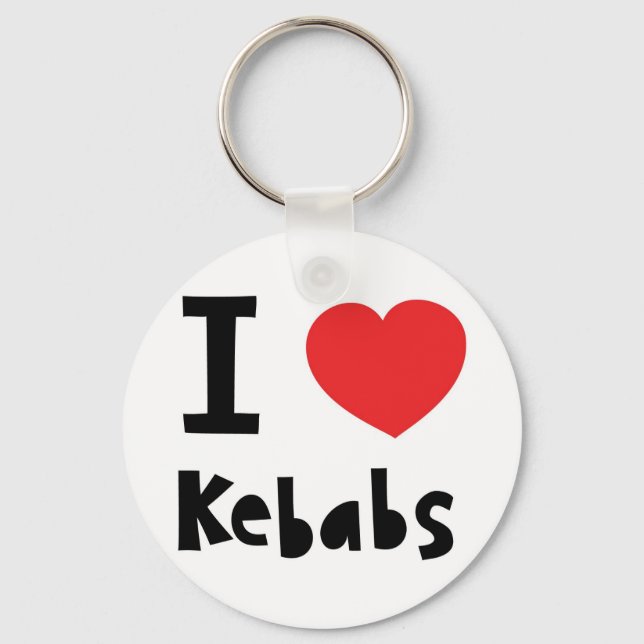 I Liebe Kebabs Schlüsselanhänger (Vorderseite)