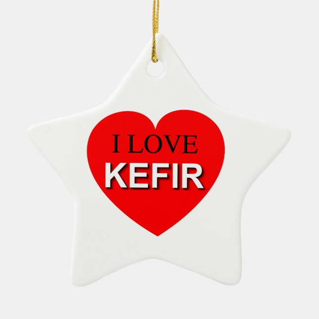 I Liebe Kefir Keramikornament (Vorne)
