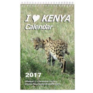 I LIEBE-KENIA-Kalender (Single-Seite) Kalender