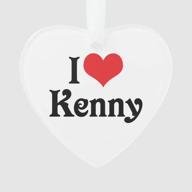 I Liebe Kenny Ornament (Vorderseite)
