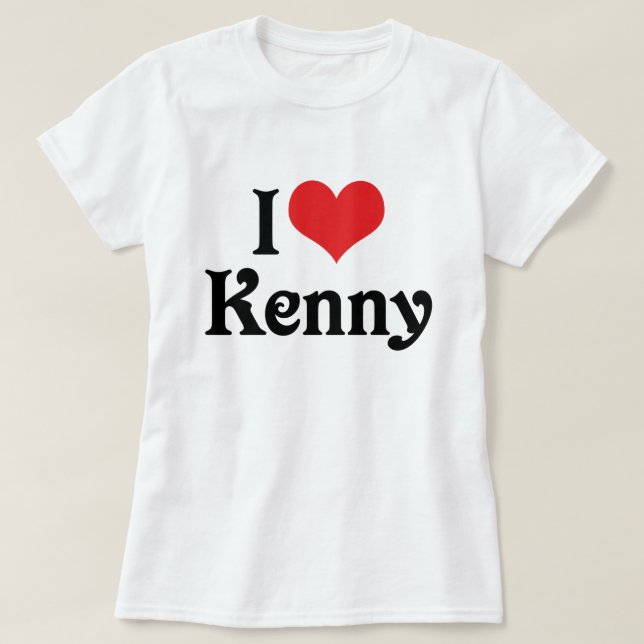 I Liebe Kenny T-Shirt (Design vorne)