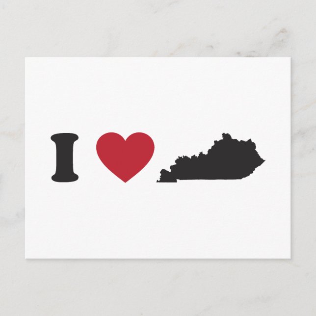 I Liebe Kentucky Postkarte (Vorderseite)