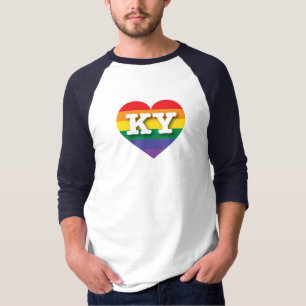 I Liebe Kentucky Rainbow Heart T-Shirt